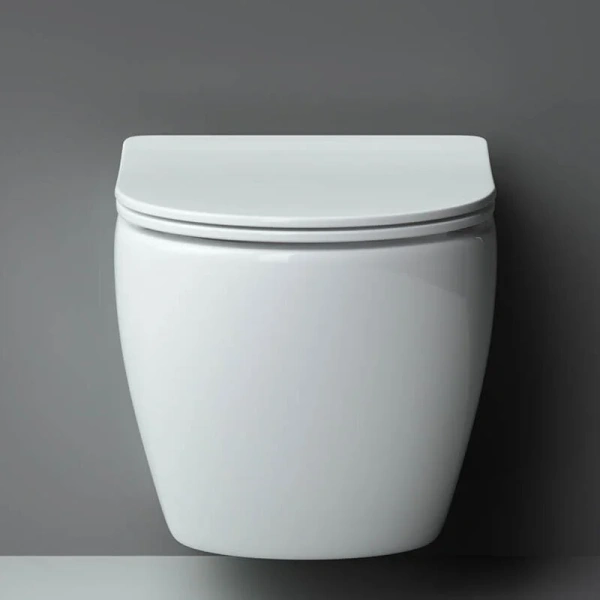 Унитаз подвесной Ceramica Nova Metropol CN4002 безободковый (детальная фотография), подвесные, встраиваемые