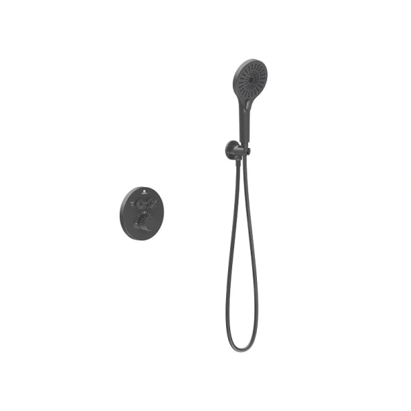 Душевой комплект Vincea Inspire вороненая сталь VSFW-3I22MT5GM (детальная фотография), душевые комплекты, наборы