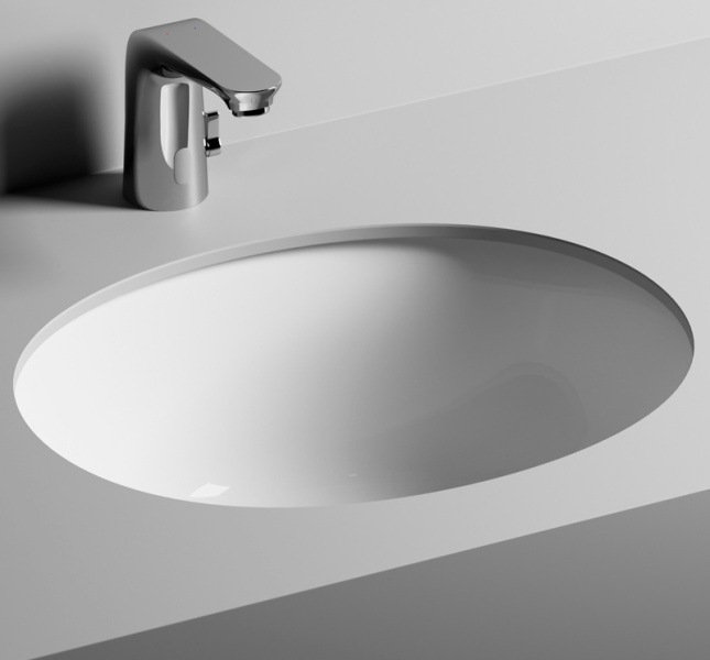Раковина Ceramica Nova Element 51 см встраиваемая под столешницу CN6042 (детальная фотография), белые