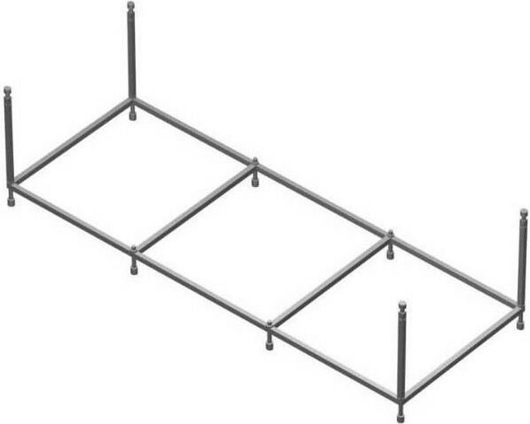 Каркас для ванны Am.Pm Sensation 170х75 см стальной W30A-170-075W-R (детальная фотография)