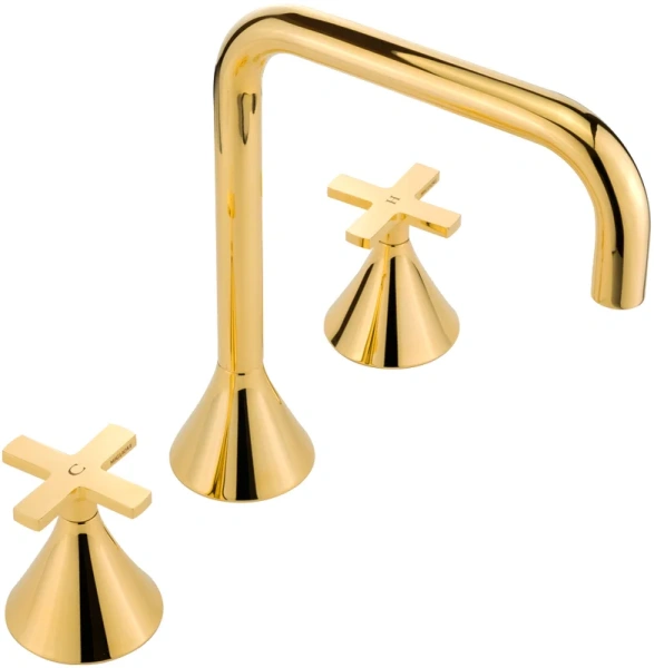 Смеситель для раковины Migliore Sirius золото 28162 (детальная фотография), для раковины