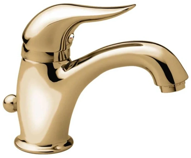 Смеситель для раковины с донным клапаном бронза Emmevi Duka 44003BR (детальная фотография)