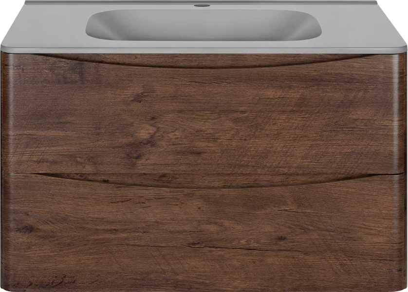 Тумба под раковину подвесная Vincea Paola 79 см R.Wood VMC-2P800RW (детальная фотография), комплект (набор)