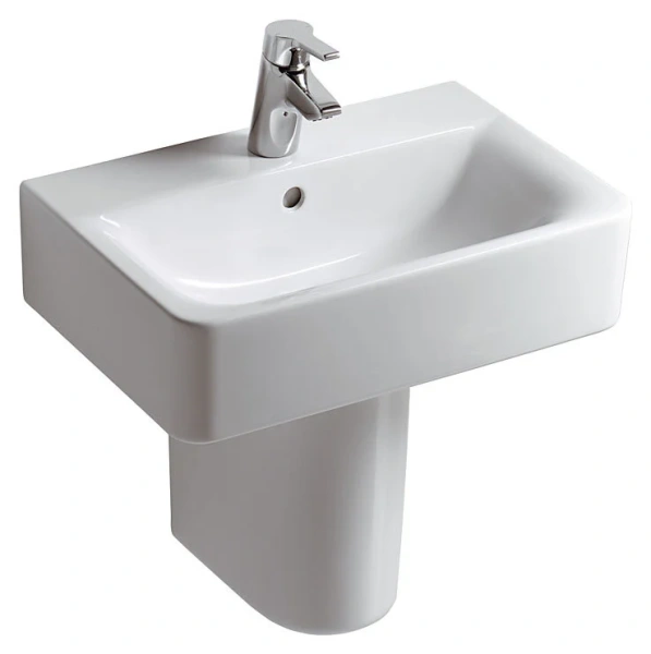 Раковина Ideal Standard Connect Cube белая E788601 (детальная фотография), современные, hi-tech