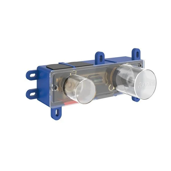 Смеситель для раковины Ravak Espirit X070 скрытого монтажа (детальная фотография), из латуни, округлая форма