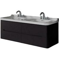 Тумба под раковину Kerasan Waldorf 144 см черная матовая