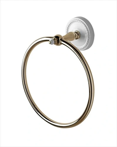 Полотенцедержатель для ванной Devon&Devon Dorothy  цвет светлое золото - фото 2