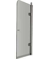 Душевая шторка правая, прозрачное стекло, фурнитура хром, Devon&Devon Savoy