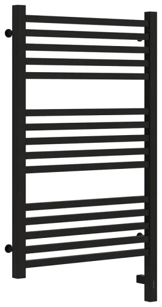 Полотенцесушитель электрический Сунержа Модус 3.0 50x80 см левый черный матовый 31-5700-8050 (детальная фотография), электрические с наружной вилкой, электрические скрытого подключения, левое подключение