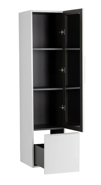 Шкаф-пенал подвесной Cezares Premium 35 см Bianco Opaco 55501 (детальная фотография), подвесные