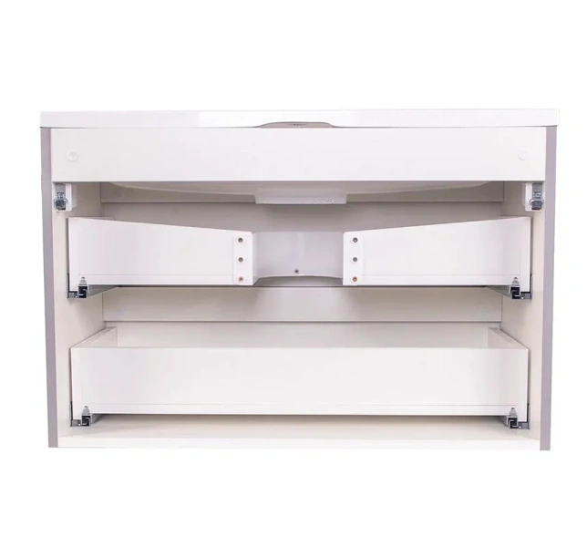 Тумба под раковину подвесная Style Line Бергамо 80 см серая СС-00002323 (детальная фотография), моноблок