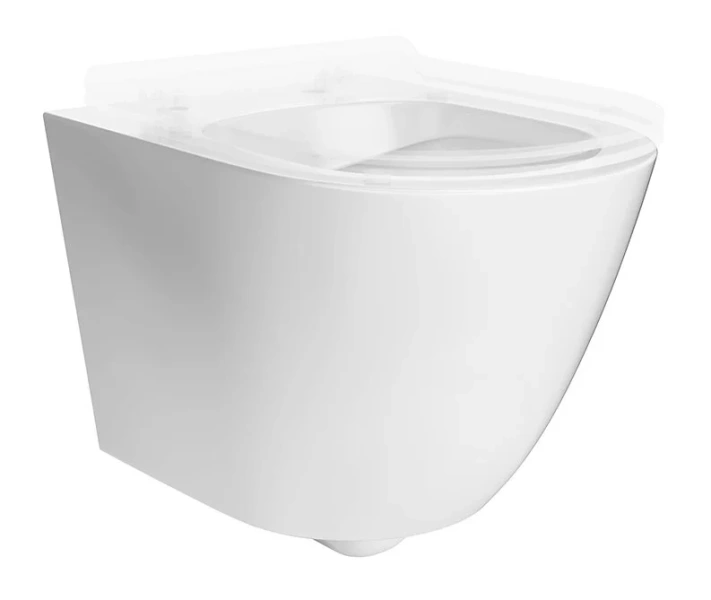 Унитаз подвесной Kerama Marazzi Sfera безободковый SF.wc.02 (детальная фотография), безободковые, сиденье с микролифтом 