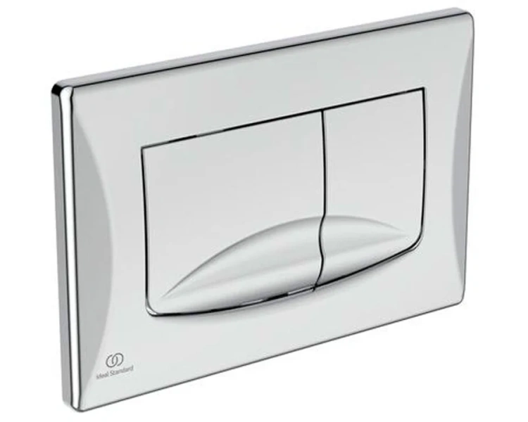 Клавиша смыва Ideal Standard ProSys Solea хром R0109AA (детальная фотография), слив эконом-стандарт с двумя клавишами