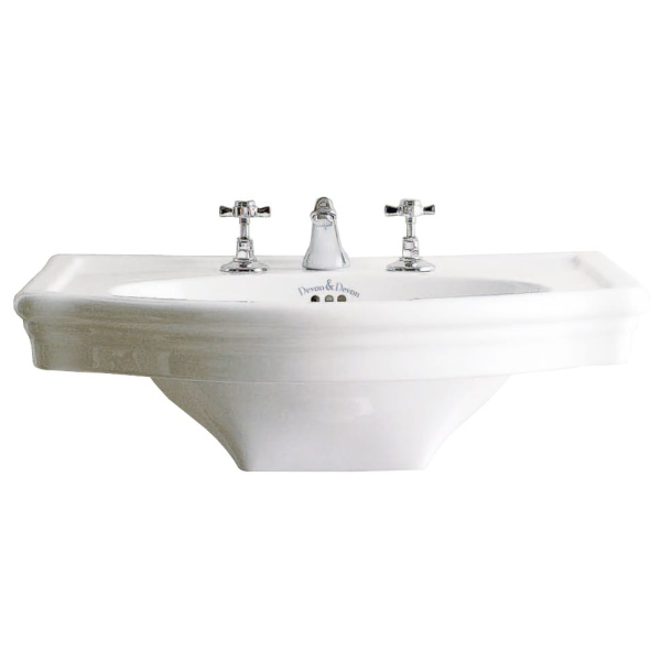 Раковина 71х53 см, смеситель на 3 отверстия, Devon&Devon New Etoile IBLG(3)FNET, 2IBLG(3)FBNET (детальная фотография)