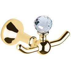 Крючок двойной для ванной золото Bagno & Associati Folie FS 245 52 ORO