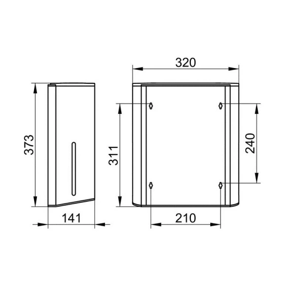 Дозатор бумажных полотенец, нерж. сталь, Keuco Plan 14985 070000 (детальная фотография), по запросу