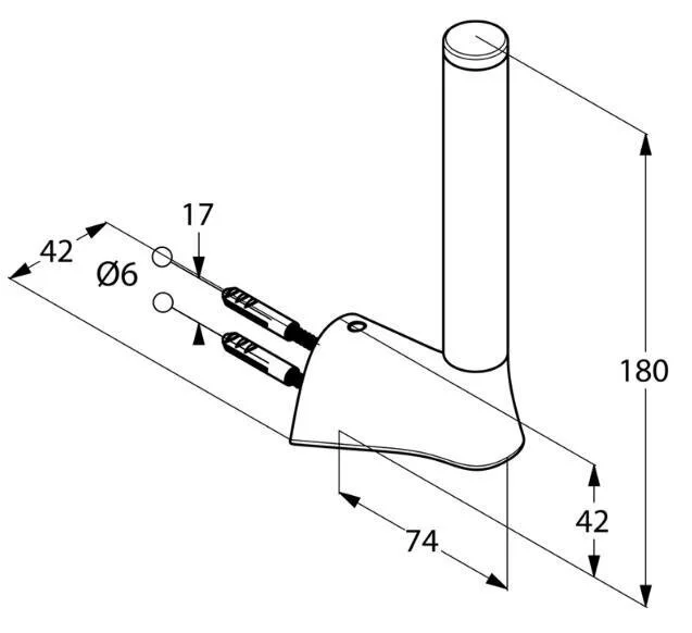 Бумагодержатель Kludi Ambienta для запасных рулонов 5397205 (детальная фотография), современные, hi-tech