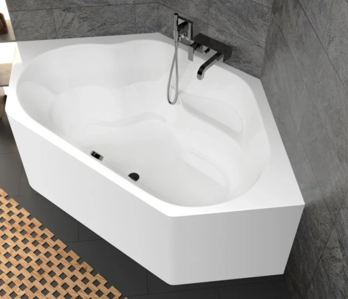 Ванна акриловая Riho Winnipeg Plug & Play, B010011005, 145 x 145 см, цвет белый (детальная фотография), современныe, hi-tech