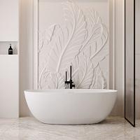 Ванна из искусственного камня Abber Stein 150x72 см отдельностоящая