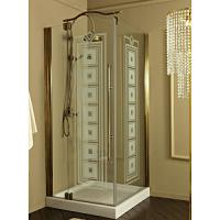 Душевой уголок, профиль бронза, Eurodesign