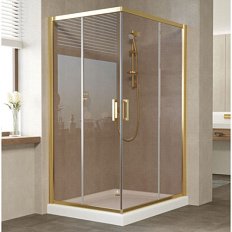 Душевой уголок стекло бронза Vegas-glass ZA-F 110х90 05