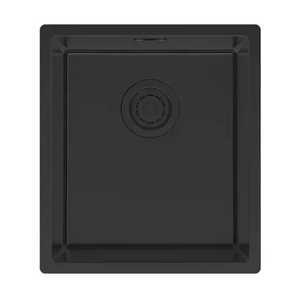 Мойка для кухни Paulmark Yuni 39 см черная матовая YU39-MBN (детальная фотография)