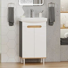 Тумба под раковину напольная Misty Сканди 50 см с дверцами