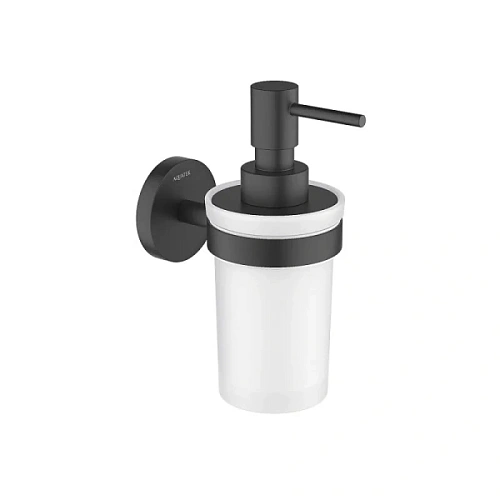 Дозатор для мыла Акватек Европа черный матовый - фото 2