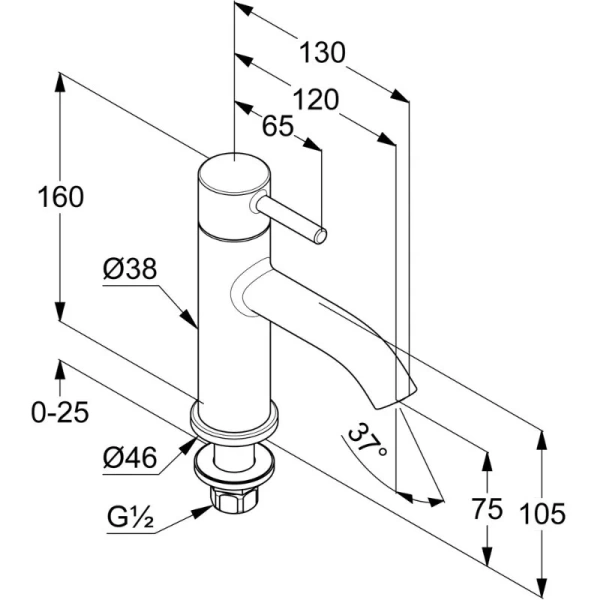 Кран Kludi Bozz хром 381180576 (детальная фотография), по запросу