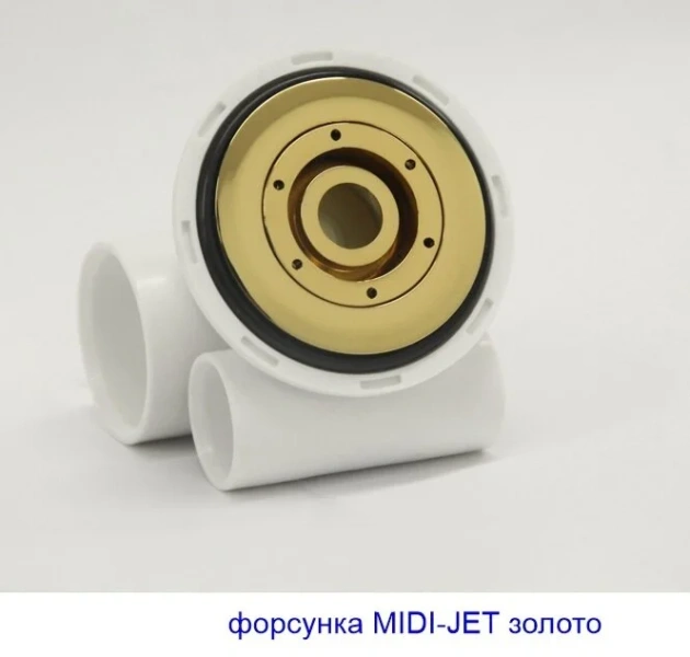 Ванна гидромассажная Whitecross Wave 160 x 80 см, SMART NANO, золото, белый, 0101.160080.100.SMARTNANO.GL (детальная фотография), в наличии