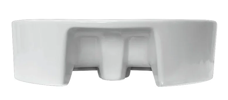 Раковина Aqwella Luxe Best Shelf 43 см белая WB.CT/Best/43-C.Shelf/WHT (детальная фотография), в форме чаши, круглой формы