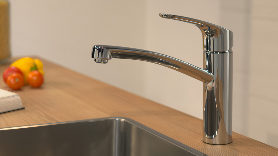Смеситель для кухни Hansgrohe Focus однорычажный, хром 31806000 (детальная фотография), для кухни