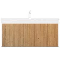 Тумба под раковину подвесная Velvex Klaufs 99 см белая/шатане