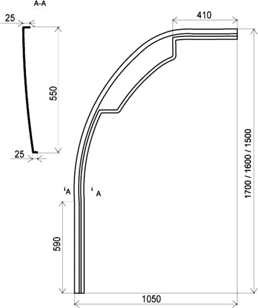 Панель Ravak Rosa I 150 L/R (детальная фотография), в наличии, нет в наличии index_1