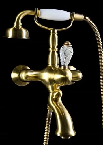 Смеситель для ванны Boheme Crystal бронза - фото 2