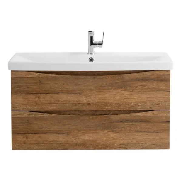 Тумба под раковину подвесная BelBagno Marino 80 см rovere rustico MARINO-CER-800-2C-SO-RR-P (детальная фотография)