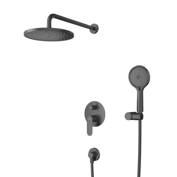 Душевой комплект Cezares Stylus черный матовый STYLUS-DSET-NOP (детальная фотография)