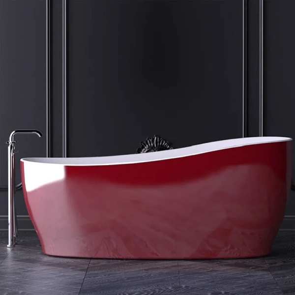 Ванна Knief Relax 0100-078-06 180 х 85 см, цвет: белый/бордовый 0100-078-06 Bordeaux red (детальная фотография)