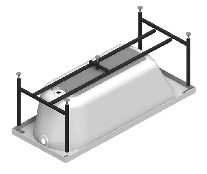 Акриловая ванна Радомир Vannesa Николь 180 x 80 см, с фронтальной панелью и каркасом, 2-78-0-0-1-210 (детальная фотография), нет в наличии