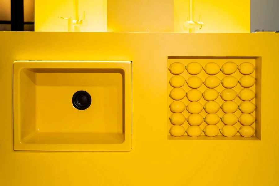 Мойка для кухни Omoikiri Mikura 61-SL Matt 61 см желтый 4911260 (детальная фотография), врезные