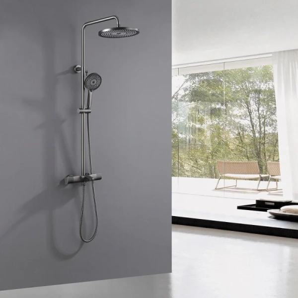 Душевая стойка Abber Thermostat никель AF8516NGL (детальная фотография), другие