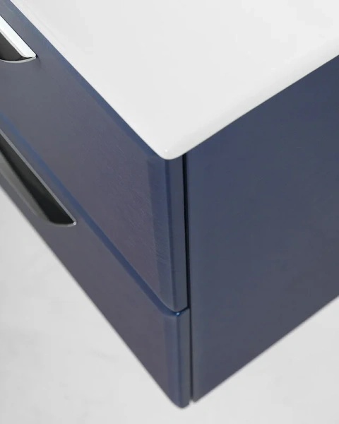 Тумба под раковину подвесная Cezares ECO-CER-800-2C-SO 80 см с двумя ящиками (детальная фотография), окрашенные