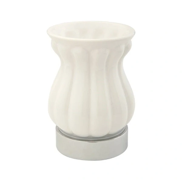 Стакан для ванной Migliore Olivia белая керамика, хром 17507 (детальная фотография)