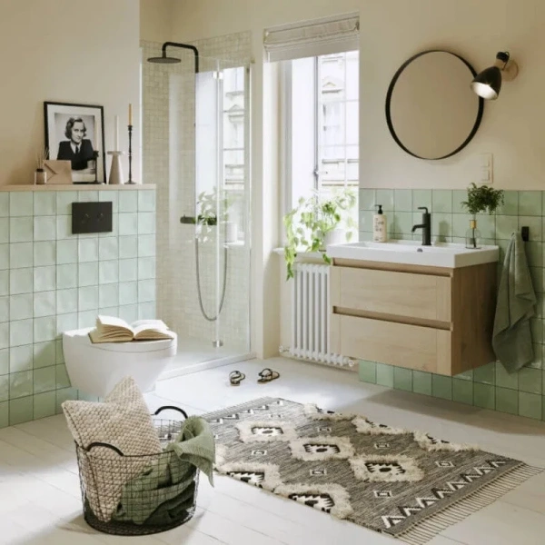 Тумба под раковину подвесная Aqwella Astrid 80 см дуб давос AST0108DD (детальная фотография), 80 см