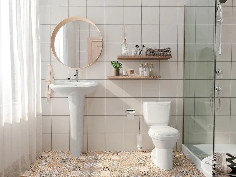 Унитаз компакт Santek Бриз с диагональным выпуском 1.WH20.2.569 (детальная фотография), напольные index_1