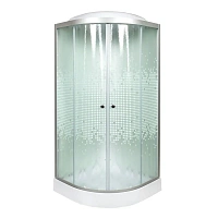 Душевая кабина Deto L 100x100 см стекло с узором
