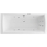 Ванна гидромассажная Excellent Aquaria Lux Line 180 x 80 см, белый/хром, WAEX.AQU18.LINE.CR
