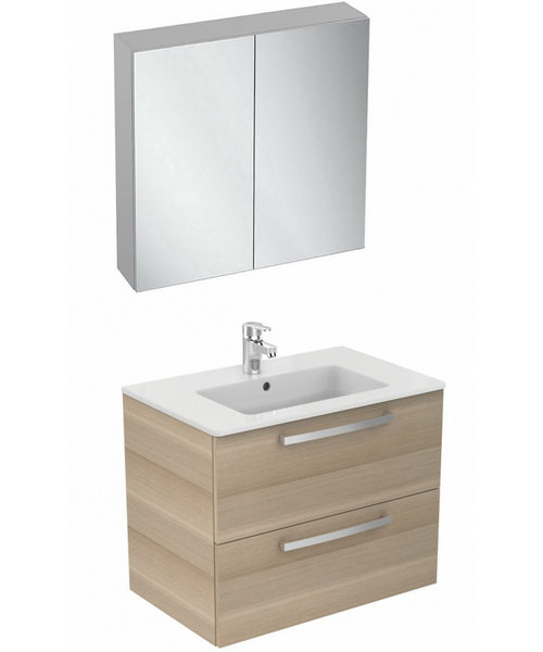 Тумба с раковиной подвесная Ideal Standard Tempo E0537 70 см с 2-мя ящиками (детальная фотография), по запросу, нет в наличии