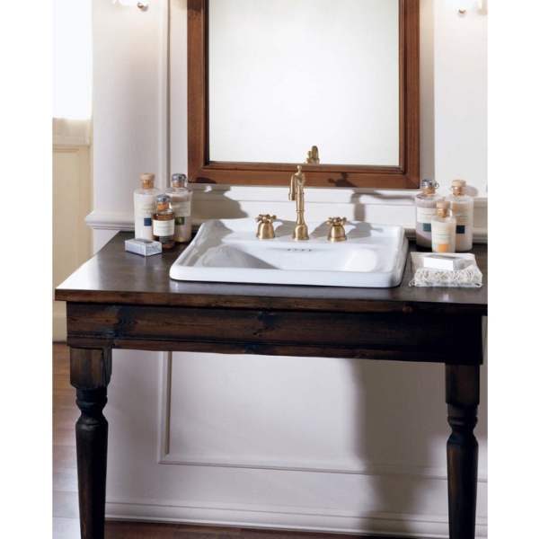 Раковина накладная Azzurra Guinone GIU700M/ALZA GIU700M/ALZA bi*1 (детальная фотография), классические, ретро