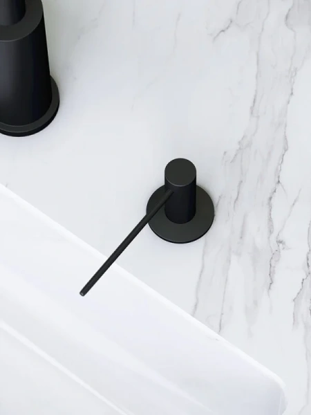 Диспенсер для жидкого мыла AM.PM Gem черный матовый A9037222 (детальная фотография), металлические